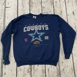 Vintage Dallas Cowboys NFL Football 1990s Sports Crewneck Sweatshirt